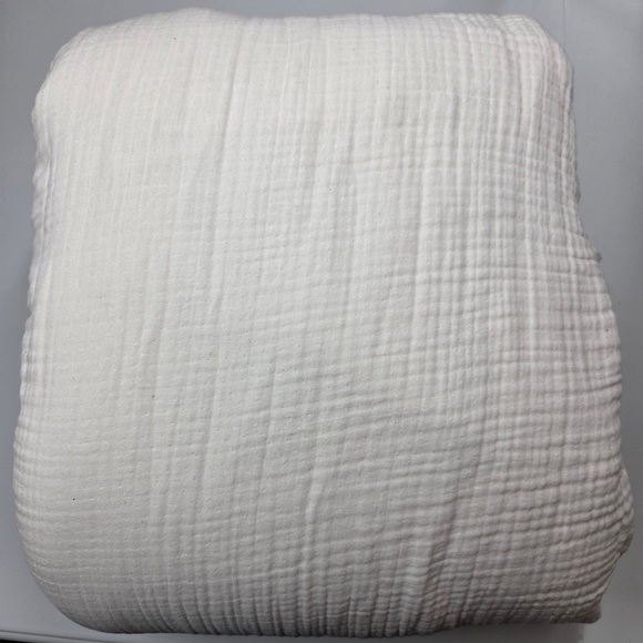 QUINCE Organic Airy Gauze Duvet Cover King/Cal King Ivory 6665 - Picture 7 of 9